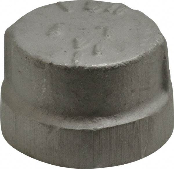 Latrobe Foundry - 1-1/4" Aluminum Pipe End Cap - 150 psi, F End Connection, Grade 356-F - Industrial Tool & Supply