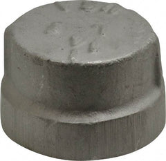 Latrobe Foundry - 1-1/4" Aluminum Pipe End Cap - 150 psi, F End Connection, Grade 356-F - Industrial Tool & Supply