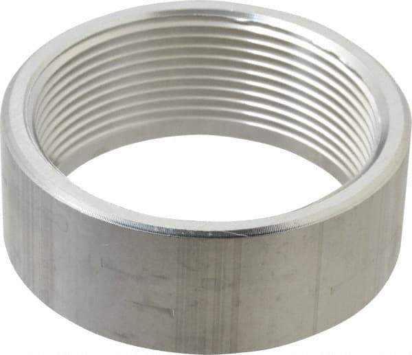 Latrobe Foundry - 3" Aluminum Pipe Half Coupling - 150 psi, F End Connection, Grade 6061-T6 - Industrial Tool & Supply