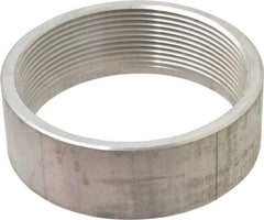 Latrobe Foundry - 4" Aluminum Pipe Half Coupling - 150 psi, F End Connection, Grade 6061-T6 - Industrial Tool & Supply