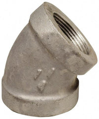 Latrobe Foundry - 3/8" Aluminum Pipe 45° Elbow - 150 psi, F End Connection, Grade 356-F - Industrial Tool & Supply