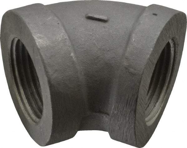 Latrobe Foundry - 1" Aluminum Pipe 45° Elbow - 150 psi, F End Connection, Grade 356-F - Industrial Tool & Supply