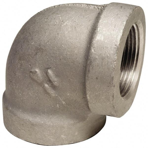 Latrobe Foundry - 2-1/2" Aluminum Pipe 90° Elbow - 150 psi, F End Connection, Grade 356-F - Industrial Tool & Supply