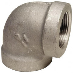 Latrobe Foundry - 4" Aluminum Pipe 90° Elbow - 150 psi, F End Connection, Grade 356-F - Industrial Tool & Supply