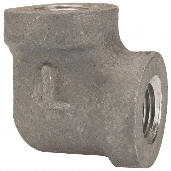 Latrobe Foundry - 1/8" Aluminum Pipe 90° Elbow - 150 psi, F End Connection, Grade 356-F - Industrial Tool & Supply