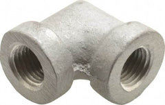 Latrobe Foundry - 1/4" Aluminum Pipe 90° Elbow - 150 psi, F End Connection, Grade 356-F - Industrial Tool & Supply