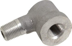 Latrobe Foundry - 1/8" Aluminum Pipe 90° Street Elbow - 150 psi, M x F End Connection, Grade 356-F - Industrial Tool & Supply