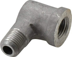 Latrobe Foundry - 1/4" Aluminum Pipe 90° Street Elbow - 150 psi, M x F End Connection, Grade 356-F - Industrial Tool & Supply