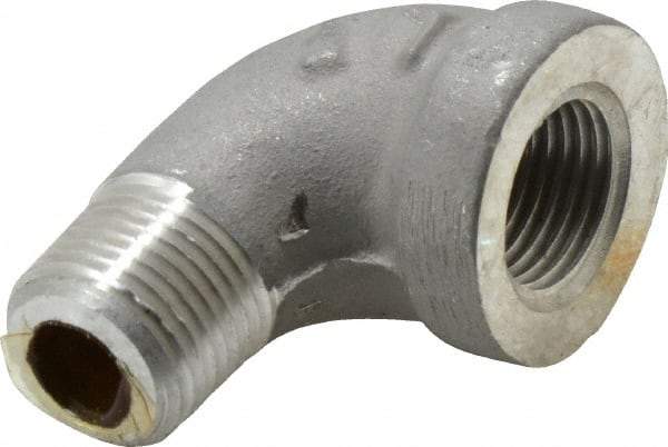 Latrobe Foundry - 1/2" Aluminum Pipe 90° Street Elbow - 150 psi, M x F End Connection, Grade 356-F - Industrial Tool & Supply