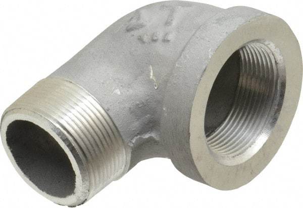 Latrobe Foundry - 1-1/2" Aluminum Pipe 90° Street Elbow - 150 psi, M x F End Connection, Grade 356-F - Industrial Tool & Supply