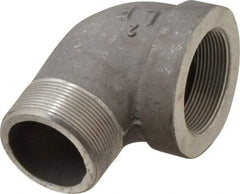 Latrobe Foundry - 2" Aluminum Pipe 90° Street Elbow - 150 psi, M x F End Connection, Grade 356-F - Industrial Tool & Supply