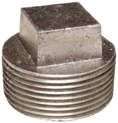 Latrobe Foundry - 3/8" Aluminum Pipe Square Head Plug - 150 psi, M End Connection, Grade 6061-T6 - Industrial Tool & Supply