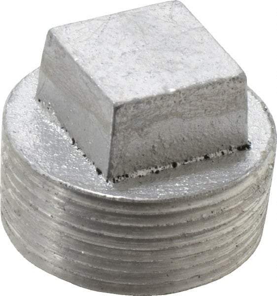 Latrobe Foundry - 1-1/4" Aluminum Pipe Square Head Plug - 150 psi, M End Connection, Grade 356-F - Industrial Tool & Supply