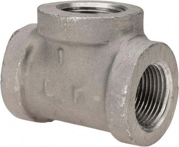 Latrobe Foundry - 1" Aluminum Pipe Tee - 150 psi, F End Connection, Grade 356-F - Industrial Tool & Supply