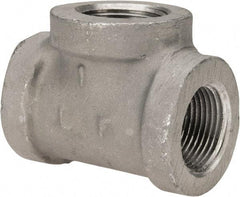 Latrobe Foundry - 1" Aluminum Pipe Tee - 150 psi, F End Connection, Grade 356-F - Industrial Tool & Supply