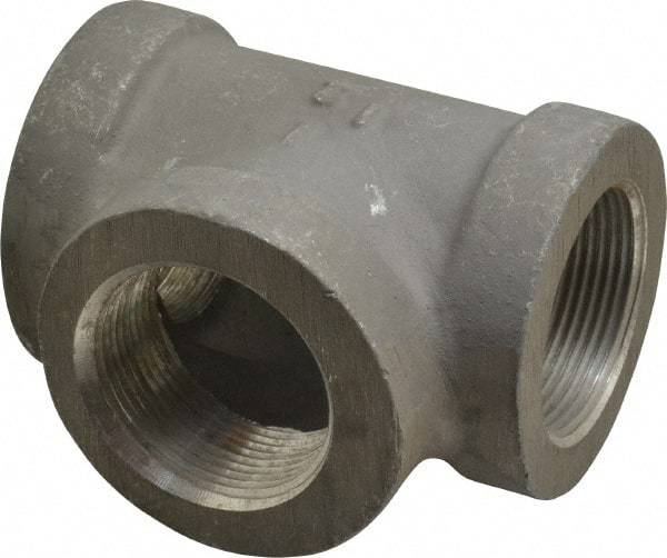Latrobe Foundry - 1-1/2" Aluminum Pipe Tee - 150 psi, F End Connection, Grade 356-F - Industrial Tool & Supply