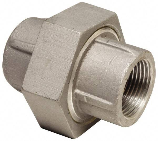 Latrobe Foundry - 1/8" Aluminum Pipe Union - 150 psi, F End Connection, Grade 356-F - Industrial Tool & Supply