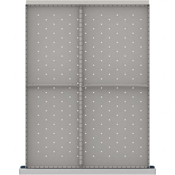 LISTA - 4-Compartment Drawer Divider Layout for 3.15" High Drawers - Industrial Tool & Supply