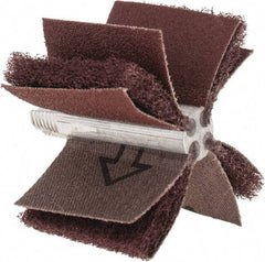 Merit Abrasives - 80 Grit, Nonwoven, Aluminum Oxide Bore Polisher - Medium Grade, 22,000 RPM, Polishes Bores with 1-1/2 to 2" Diam - Industrial Tool & Supply