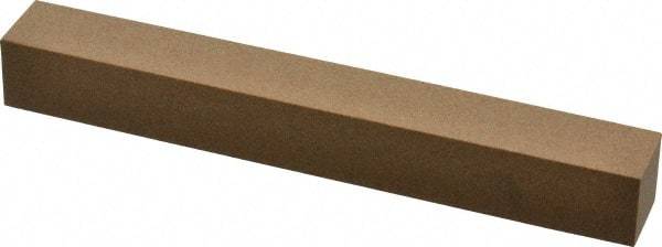 Made in USA - 6" Long x 3/4" Wide x 3/4" Thick, Aluminum Oxide Sharpening Stone - Square, Medium Grade - Industrial Tool & Supply