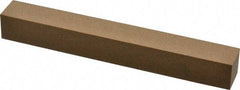 Made in USA - 6" Long x 3/4" Wide x 3/4" Thick, Aluminum Oxide Sharpening Stone - Square, Medium Grade - Industrial Tool & Supply