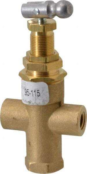 Midwest Control - 95-115 psi Pilot Valve - For Use with Compressed Air Systems, 1.12" Diam x 3.78" High - Industrial Tool & Supply