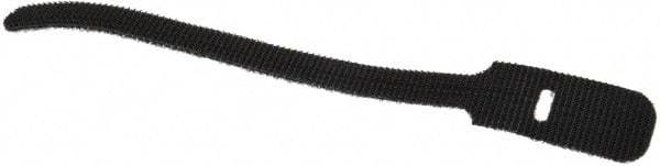 SpeedTech - 6" Long Black Nylon & Polyethylene Hook & Loop Strap - 40 Lb Tensile Strength - Industrial Tool & Supply