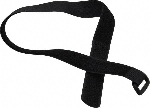 SpeedTech - 18" Long Black Nylon Hook & Loop Strap - 50 Lb Tensile Strength - Industrial Tool & Supply
