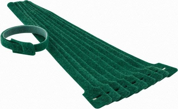 SpeedTech - 13" Long Green Nylon & Polyethylene Mountable Cable Tie - 40 Lb Tensile Strength, 3-1/4" Max Bundle Diam - Industrial Tool & Supply