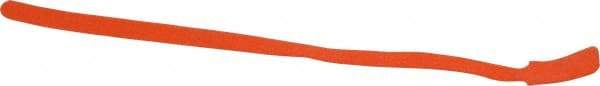 SpeedTech - 13" Long Orange Nylon & Polyethylene Mountable Cable Tie - 40 Lb Tensile Strength, 3-1/4" Max Bundle Diam - Industrial Tool & Supply