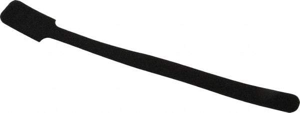 SpeedTech - 9" Long Black Nylon & Polyethylene Mountable Cable Tie - 40 Lb Tensile Strength, 2" Max Bundle Diam - Industrial Tool & Supply