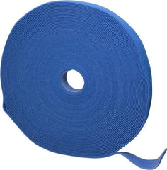 SpeedTech - 75' Long Blue Nylon & Polyethylene Hook & Loop Strap - 50 Lb Tensile Strength - Industrial Tool & Supply