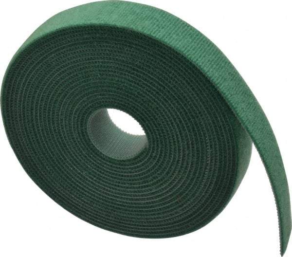 SpeedTech - 15' Long Green Nylon & Polyethylene Hook & Loop Strap - 50 Lb Tensile Strength - Industrial Tool & Supply