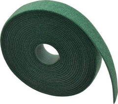 SpeedTech - 15' Long Green Nylon & Polyethylene Hook & Loop Strap - 50 Lb Tensile Strength - Industrial Tool & Supply