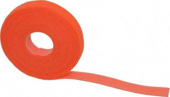 SpeedTech - 15' Long Orange Nylon & Polyethylene Hook & Loop Strap - 50 Lb Tensile Strength - Industrial Tool & Supply