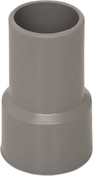 Flexaust - 1-1/2" Screw-On Hose Cuff - PVC, Gray - Industrial Tool & Supply