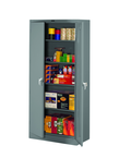 36"W x 18"D x 78"H Storage Cabinet, Welded Set Up, with 4 Adj. Shelves, Levelers, - Industrial Tool & Supply