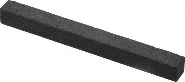 Grier Abrasives - Square, Silicone Carbide, Finishing Stick - 4" Long x 3/8" Wide x 3/8" Thick, 3/32" Diam x 1-1/2" Long Shank, Medium Grade - Industrial Tool & Supply