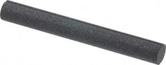 Grier Abrasives - Round, Silicone Carbide, Finishing Stick - 4" Long x 1/2" Width, 3/32" Diam x 1-1/2" Long Shank, Coarse Grade - Industrial Tool & Supply
