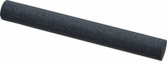 Grier Abrasives - Round, Silicone Carbide, Finishing Stick - 4" Long x 1/2" Width, 3/32" Diam x 1-1/2" Long Shank, Medium Grade - Industrial Tool & Supply
