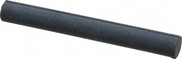 Grier Abrasives - Round, Silicone Carbide, Finishing Stick - 4" Long x 1/2" Width, 3/32" Diam x 1-1/2" Long Shank, Fine Grade - Industrial Tool & Supply