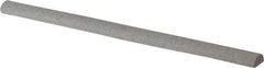 Grier Abrasives - Half Round, Aluminum Oxide, Finishing Stick - 4" Long x 1/4" Width, 3/32" Diam x 1-1/2" Long Shank, Fine Grade - Industrial Tool & Supply
