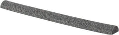 Grier Abrasives - Half Round, Aluminum Oxide, Finishing Stick - 4" Long x 3/8" Width, 3/32" Diam x 1-1/2" Long Shank, Coarse Grade - Industrial Tool & Supply