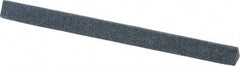 Grier Abrasives - Three Square, Aluminum Oxide, Finishing Stick - 4" Long x 1/4" Width, 3/32" Diam x 1-1/2" Long Shank, Medium Grade - Industrial Tool & Supply
