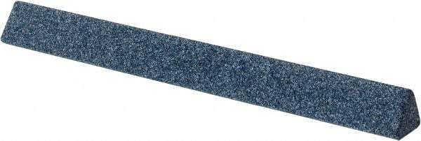 Grier Abrasives - Three Square, Aluminum Oxide, Finishing Stick - 4" Long x 3/8" Width, 3/32" Diam x 1-1/2" Long Shank, Coarse Grade - Industrial Tool & Supply