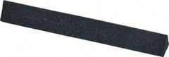 Grier Abrasives - Three Square, Aluminum Oxide, Finishing Stick - 4" Long x 1/2" Width, 3/32" Diam x 1-1/2" Long Shank, Coarse Grade - Industrial Tool & Supply
