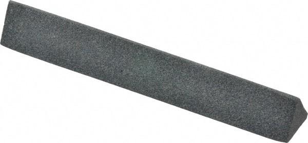 Grier Abrasives - Three Square, Aluminum Oxide, Finishing Stick - 4" Long x 1/2" Width, 3/32" Diam x 1-1/2" Long Shank, Medium Grade - Industrial Tool & Supply