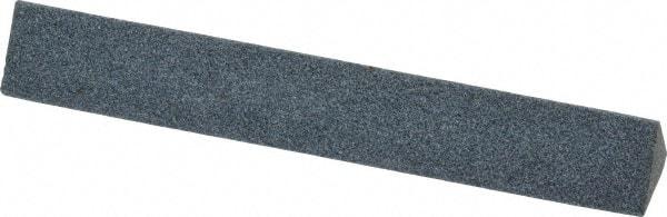 Grier Abrasives - Three Square, Aluminum Oxide, Finishing Stick - 4" Long x 1/2" Width, 3/32" Diam x 1-1/2" Long Shank, Fine Grade - Industrial Tool & Supply