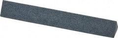 Grier Abrasives - Three Square, Aluminum Oxide, Finishing Stick - 4" Long x 1/2" Width, 3/32" Diam x 1-1/2" Long Shank, Fine Grade - Industrial Tool & Supply