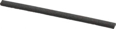 Grier Abrasives - Half Round, Silicone Carbide, Finishing Stick - 4" Long x 1/4" Width, 3/32" Diam x 1-1/2" Long Shank, Medium Grade - Industrial Tool & Supply